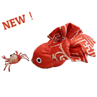アート工房R&K布クラフト和小物金魚とカニ