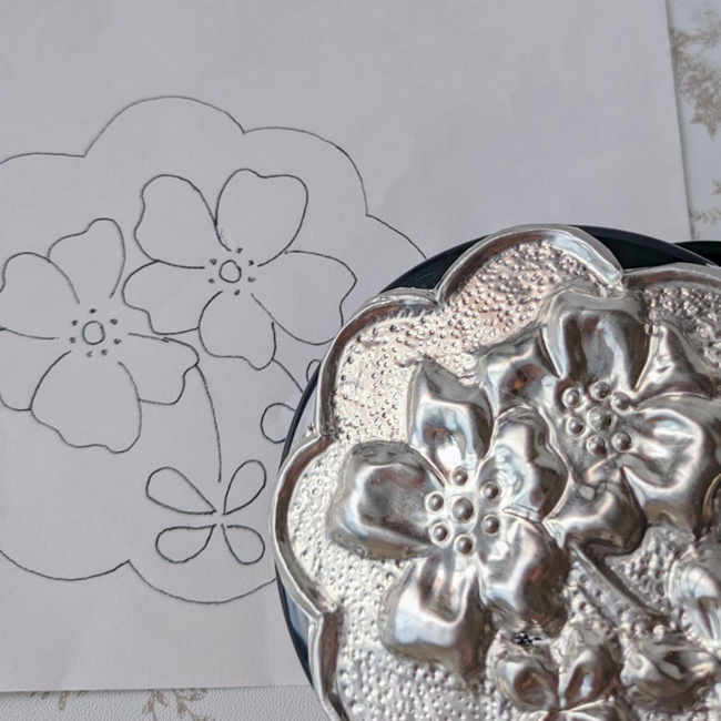 茨城県日立市ハンドメイドレッスン‗エレクトロフォーミングジュエリー葉っぱのチャームの作品