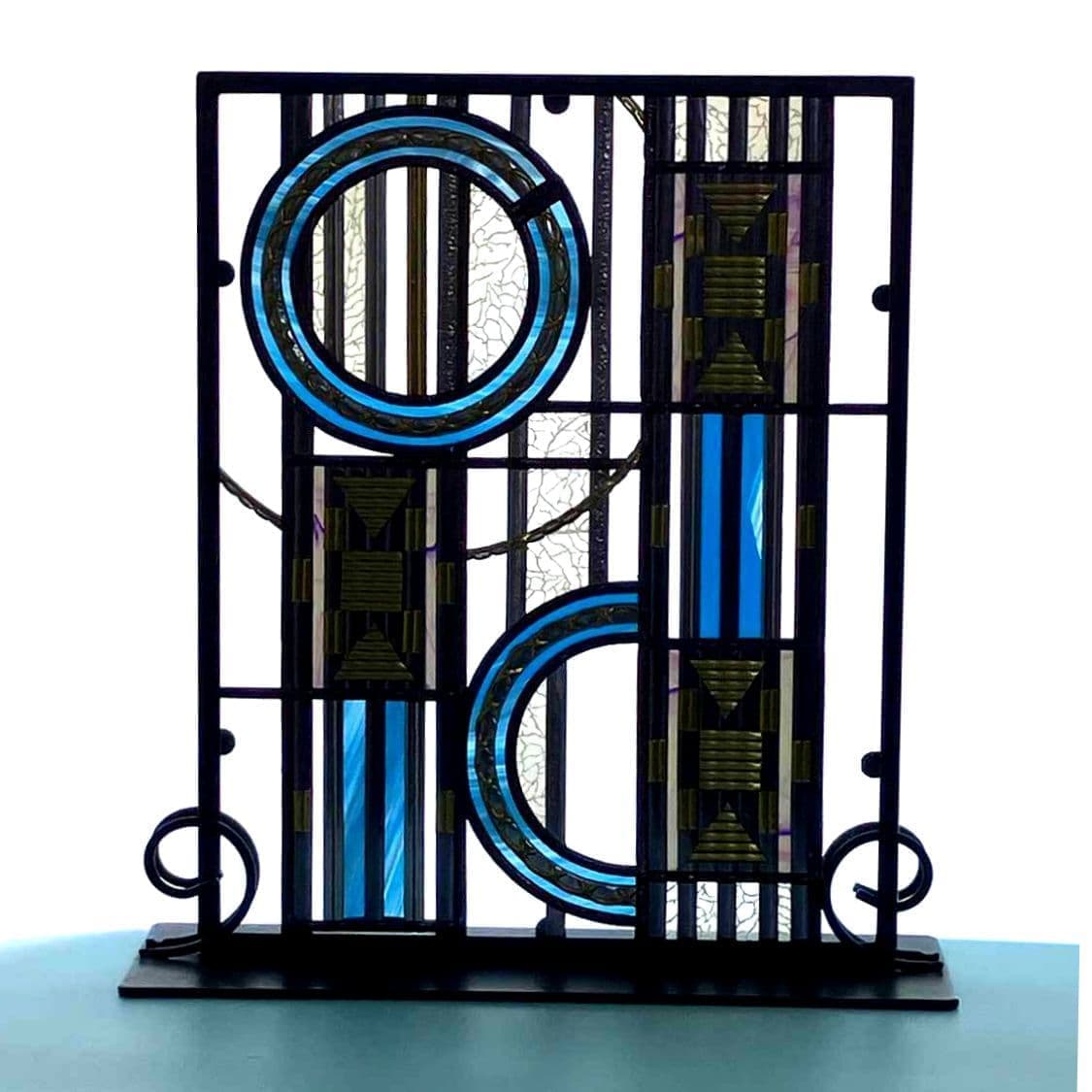 グラスアートの青系の作品