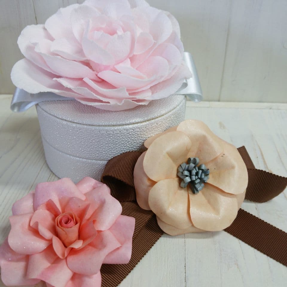 茨城県日立市ハンドメイドレッスン‗エレクトロフォーミングジュエリーお花の指輪の作品