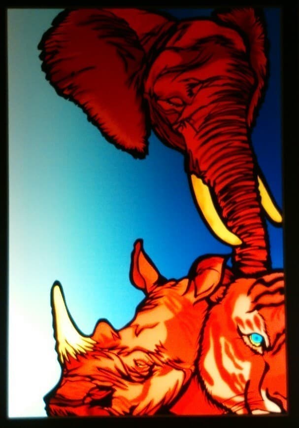 シルエットアートの作品