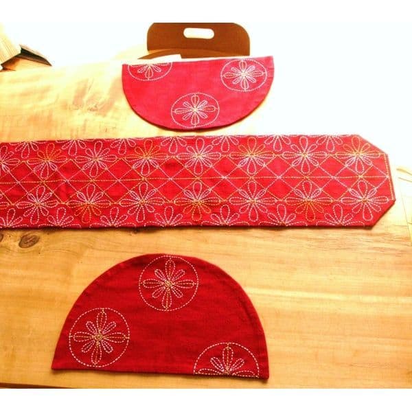 布クラフトのランチョンマットの作品