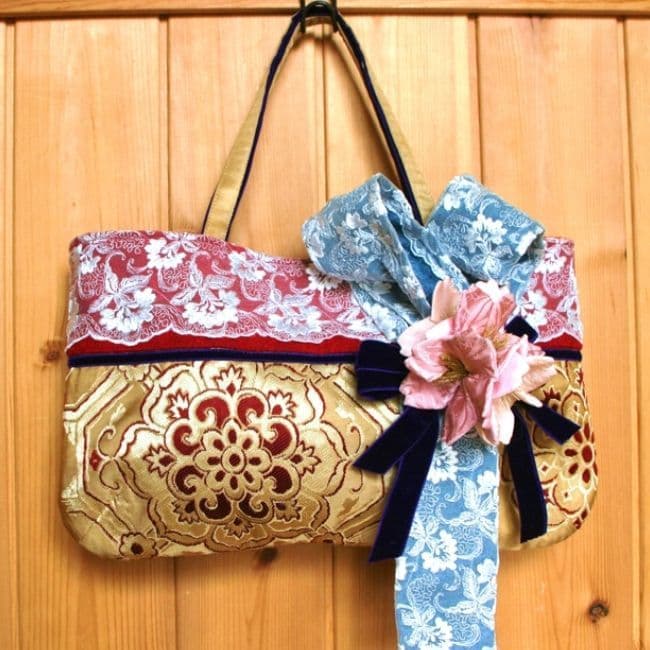 布クラフトのバッグの作品