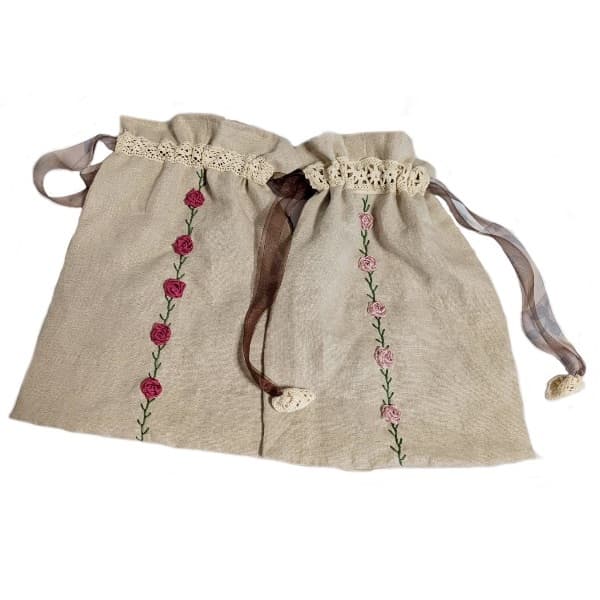 布クラフトのポーチの作品